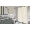 Livingquarters SCEZ-WAF-08 Ez-On Waffle Weave Polyester Shower Curtain; Ivory LI257727